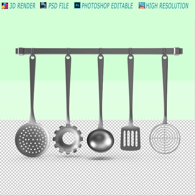 Moderne modèle de conception de cuisine PSD