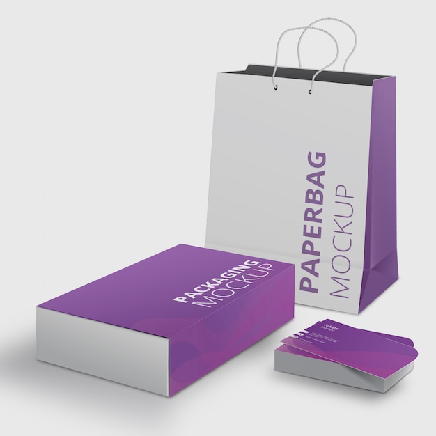 Moderne modemarke mockup-kit