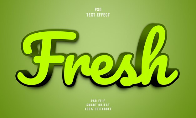 Moderne redigierbare Fokus-Text-Effekt 3D-Texteffekt