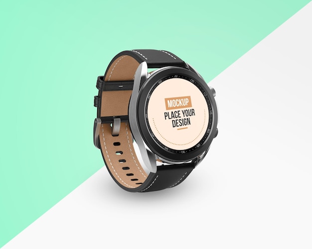 Moderne smartwatches mit bildschirm-mock-up