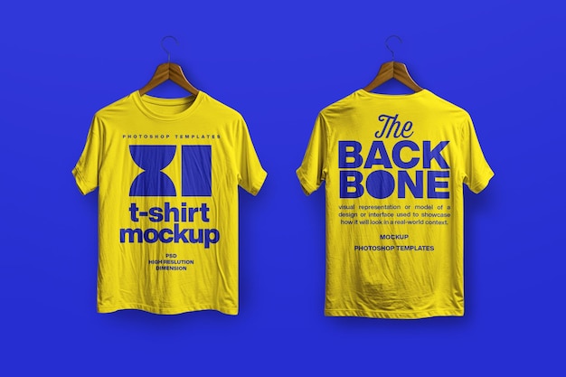 Moderne T-Shirt-Mockup-Vorlage mit frischem Aussehen