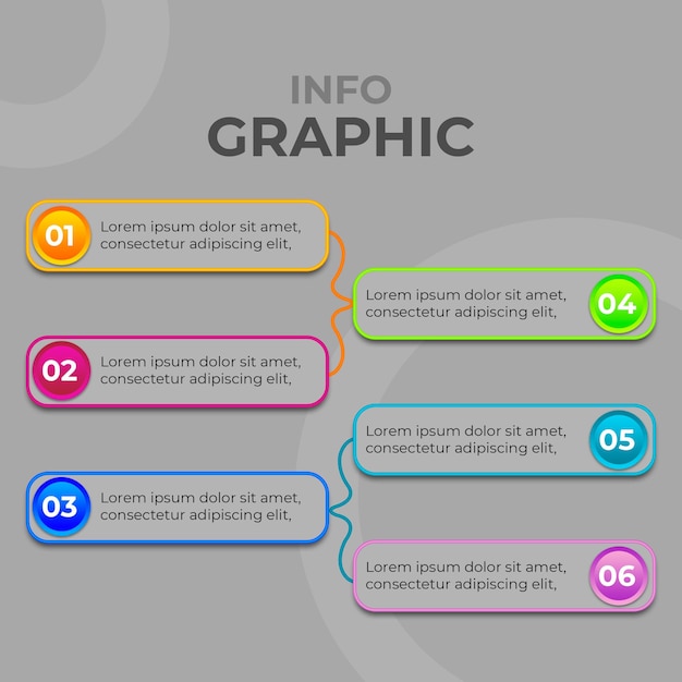 PSD moderne und professionelle infografik-psd-vorlage