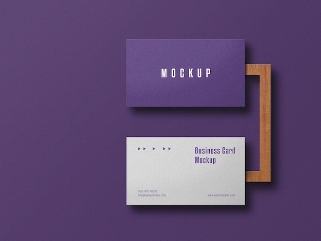 Moderne visitenkarte mockup