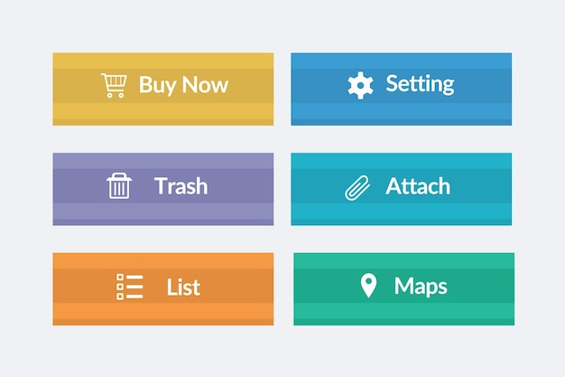 PSD moderne web-schaltflächen