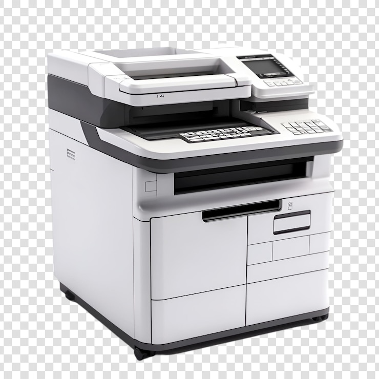 PSD moderner büro-multifunktionsdrucker-scanner-kopierer