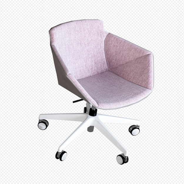 Moderner Bürostuhl in 3D-Rendering isoliert