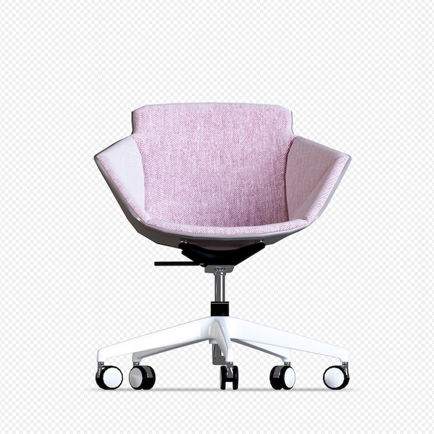 Moderner Bürostuhl in 3D-Rendering isoliert