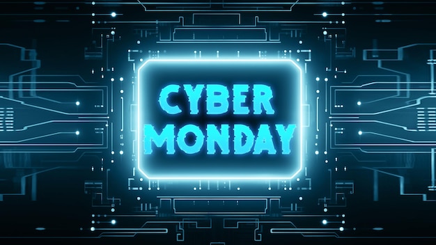 Moderner cyber-monday-hintergrund