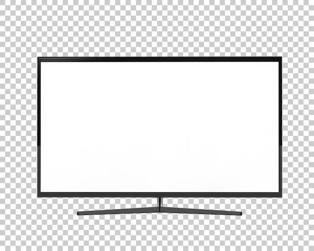 Moderner fernseher isoliert auf transparentem hintergrund, 3d-rendering-illustration