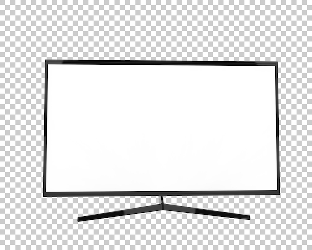 Moderner Fernseher isoliert auf transparentem Hintergrund, 3D-Rendering-Illustration