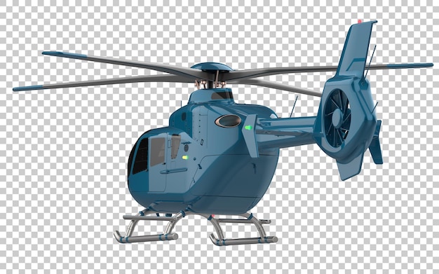 PSD moderner hubschrauber isoliert auf durchsichtigem hintergrund 3d-rendering-illustration