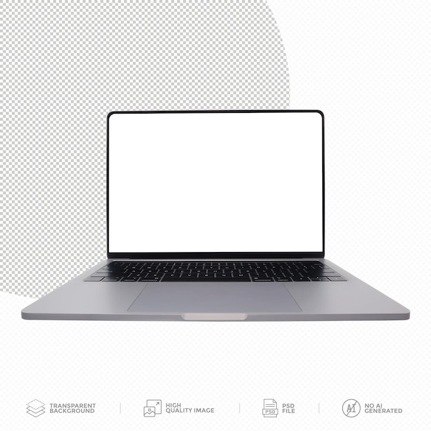 Moderner Laptop auf transparentem Hintergrund png