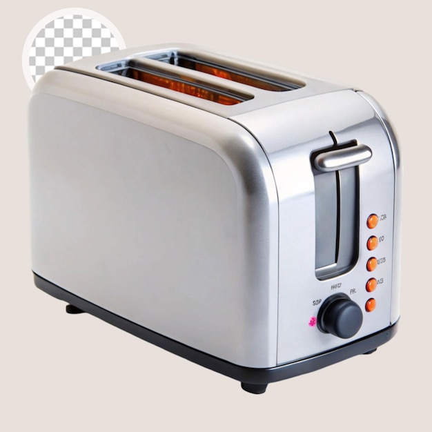 Moderner leerer Toaster auf durchsichtigem Hintergrund