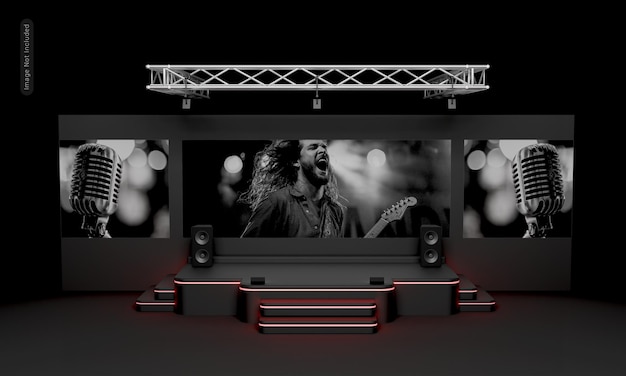 Moderner Multi-Screen-Ständer für Veranstaltungen