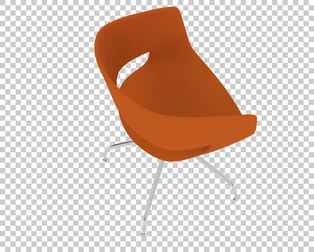 Moderner orangefarbener Drehstuhl