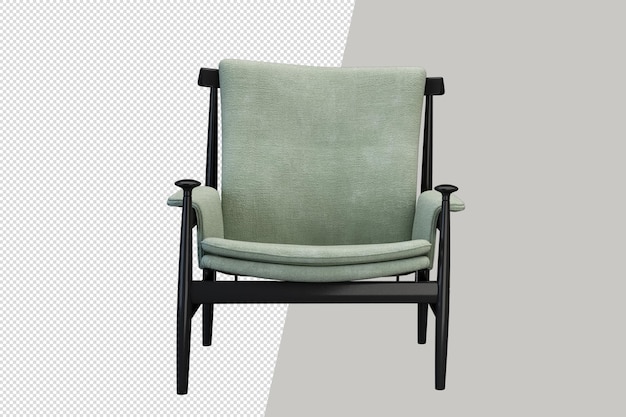 Moderner Stuhl in 3D-Rendering
