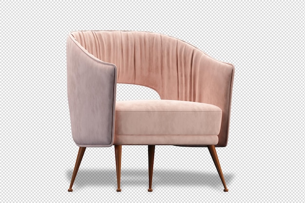 Moderner stuhl in 3d-rendering