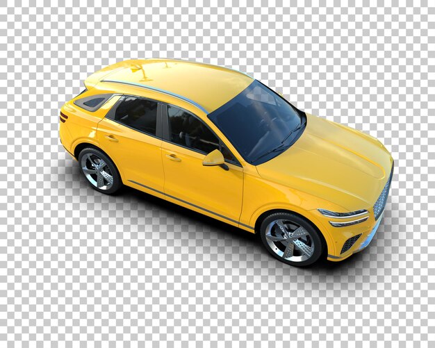 Moderner SUV isoliert auf dem Hintergrund 3D-Rendering-Illustration