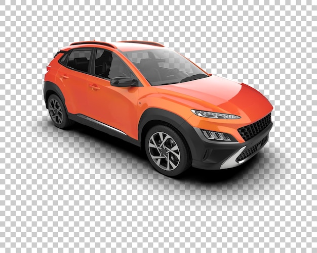 Moderner SUV isoliert auf dem Hintergrund 3D-Rendering-Illustration