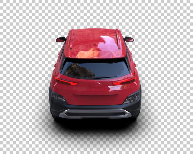 Moderner SUV isoliert auf dem Hintergrund 3D-Rendering-Illustration
