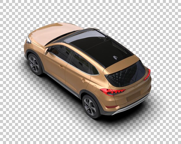 Moderner SUV isoliert auf dem Hintergrund 3D-Rendering-Illustration