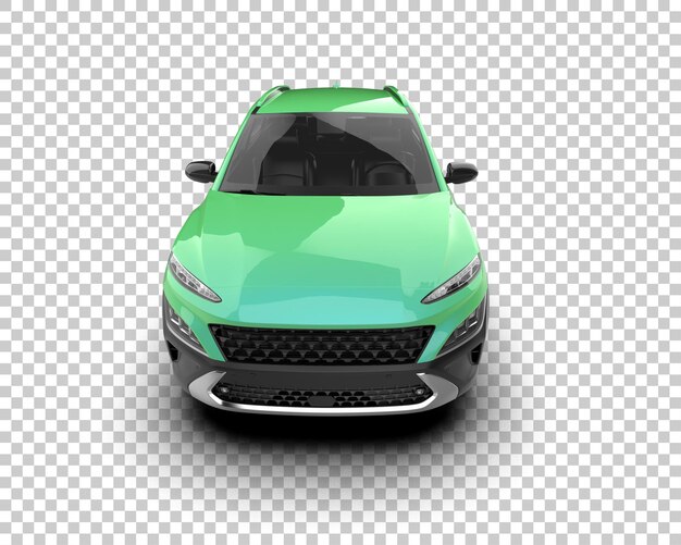 Moderner SUV isoliert auf dem Hintergrund 3D-Rendering-Illustration
