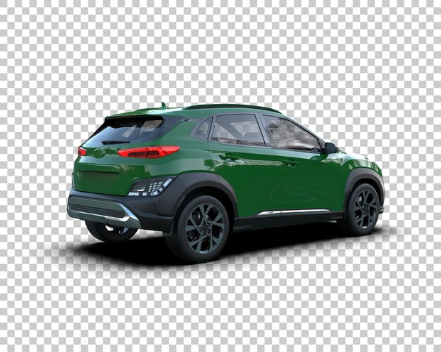 Moderner SUV isoliert auf dem Hintergrund 3D-Rendering-Illustration