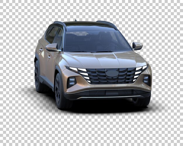 Moderner SUV isoliert auf dem Hintergrund 3D-Rendering-Illustration