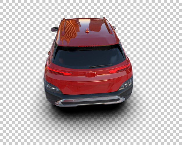 Moderner SUV isoliert auf dem Hintergrund 3D-Rendering-Illustration