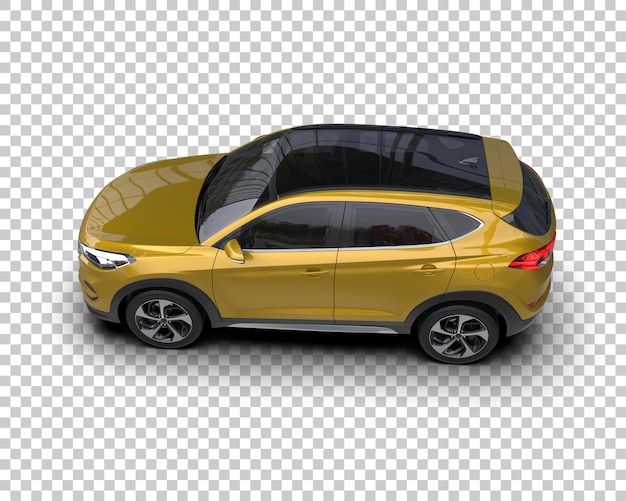Moderner SUV isoliert auf dem Hintergrund 3D-Rendering-Illustration