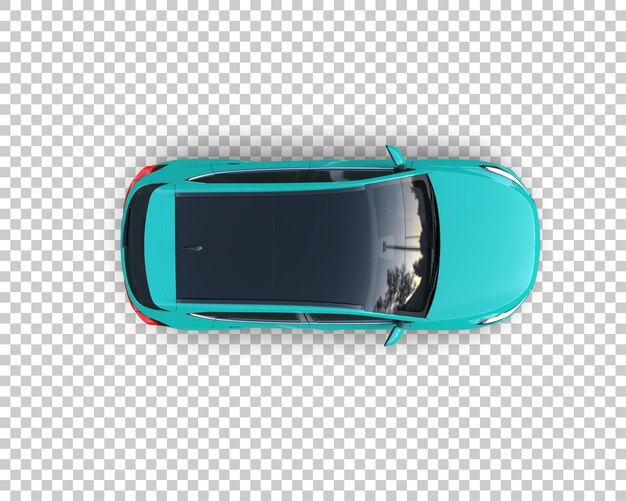 Moderner SUV isoliert auf dem Hintergrund 3D-Rendering-Illustration