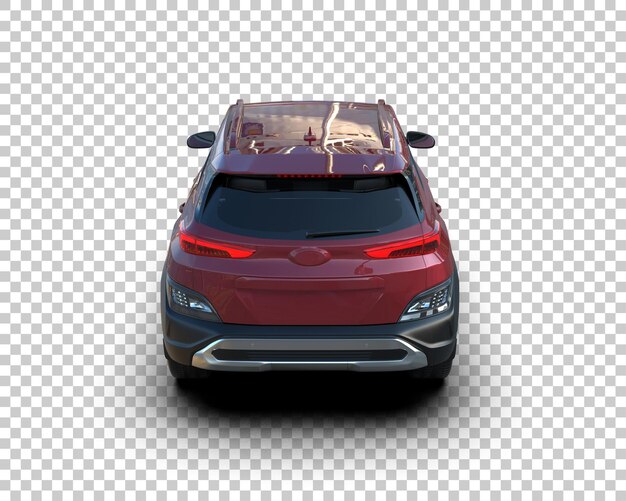 Moderner SUV isoliert auf dem Hintergrund 3D-Rendering-Illustration