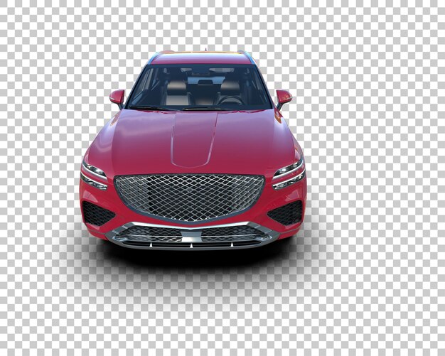 Moderner SUV isoliert auf dem Hintergrund 3D-Rendering-Illustration