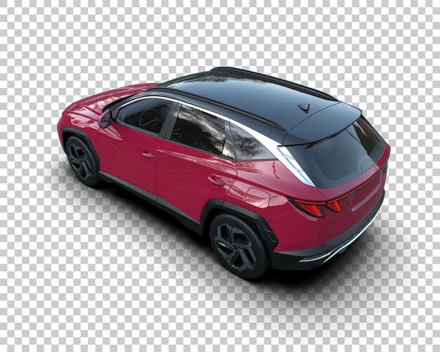 Moderner SUV isoliert auf dem Hintergrund 3D-Rendering-Illustration