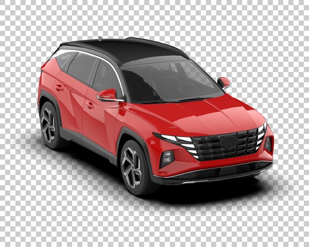 Moderner SUV isoliert auf dem Hintergrund 3D-Rendering-Illustration