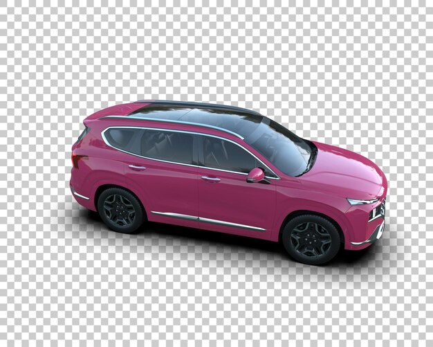 Moderner SUV isoliert auf dem Hintergrund 3D-Rendering-Illustration