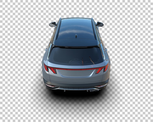 Moderner SUV isoliert auf dem Hintergrund 3D-Rendering-Illustration