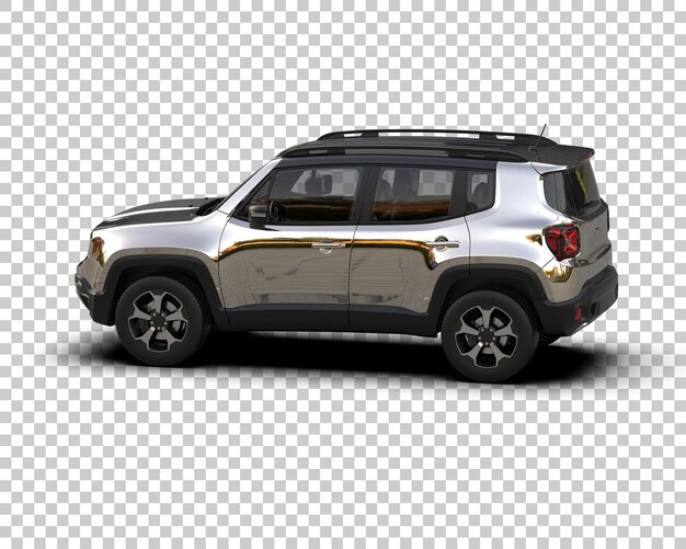 Moderner SUV isoliert auf dem Hintergrund 3D-Rendering-Illustration