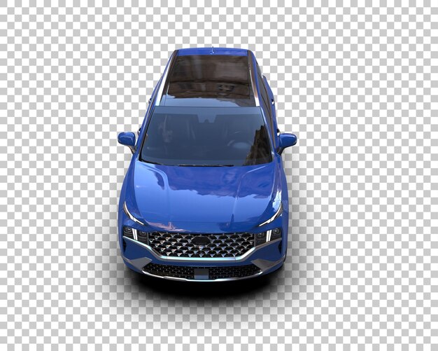 Moderner SUV isoliert auf dem Hintergrund 3D-Rendering-Illustration