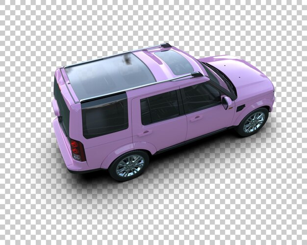 Moderner SUV isoliert auf dem Hintergrund 3D-Rendering-Illustration