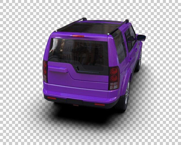 Moderner SUV isoliert auf dem Hintergrund 3D-Rendering-Illustration