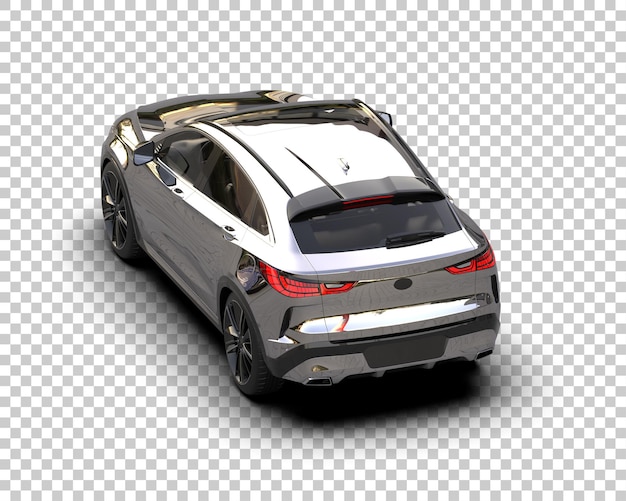 Moderner SUV isoliert auf dem Hintergrund 3D-Rendering-Illustration