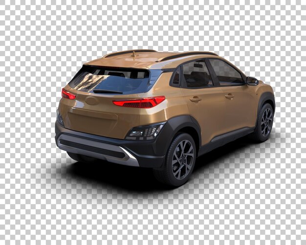 Moderner SUV isoliert auf dem Hintergrund 3D-Rendering-Illustration
