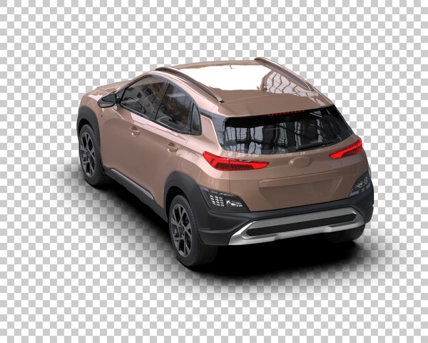 Moderner SUV isoliert auf dem Hintergrund 3D-Rendering-Illustration