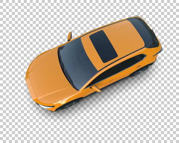Moderner SUV isoliert auf dem Hintergrund 3D-Rendering-Illustration