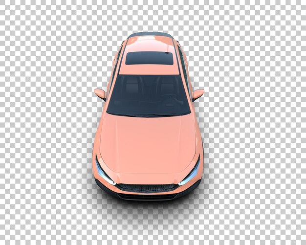Moderner SUV isoliert auf dem Hintergrund 3D-Rendering-Illustration