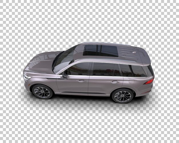 Moderner SUV isoliert auf dem Hintergrund 3D-Rendering-Illustration