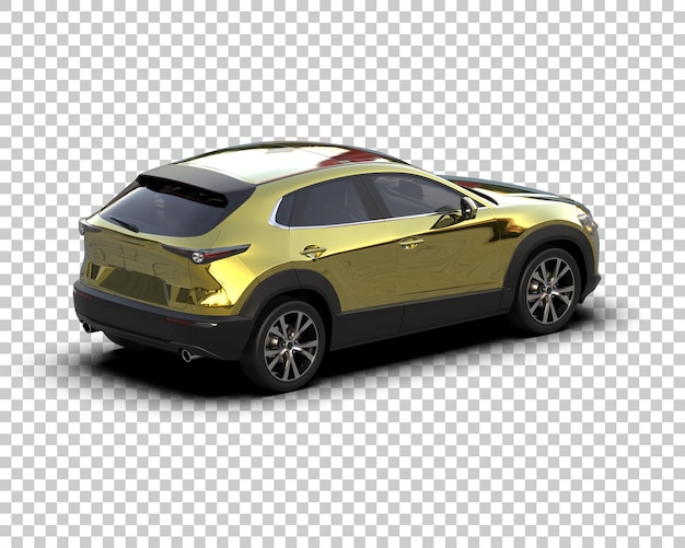 Moderner SUV isoliert auf dem Hintergrund 3D-Rendering-Illustration