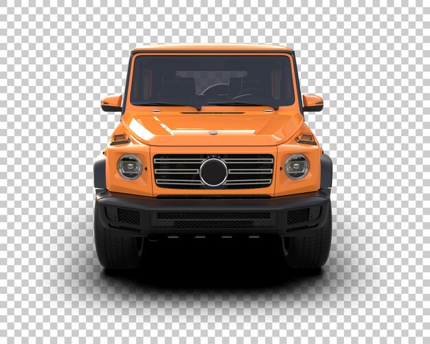 Moderner SUV isoliert auf dem Hintergrund 3D-Rendering-Illustration