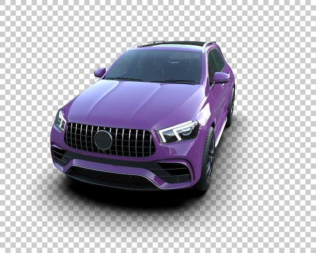 Moderner SUV isoliert auf dem Hintergrund 3D-Rendering-Illustration